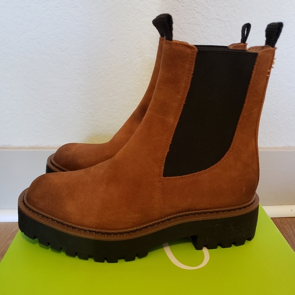 Sam Edelman Laguna bootie in brown leather womens shoes size 5.5 - Picture 8 of 16